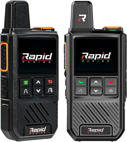 Rapid Radios Nationwide LTE Walkie-Talkie - Two-Way Radio - Unlimited Range POC Two Way Radios Set