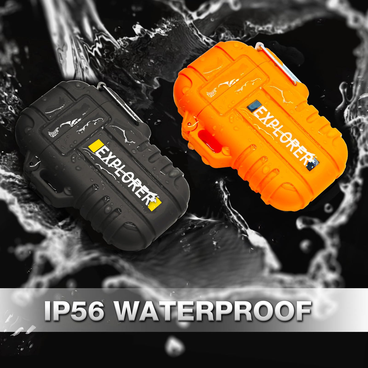 Laffizz Waterproof Outdoor Lighter, Dual Arc or Butane Torch