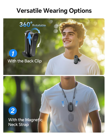 BOBLOV W4 4K Mini Body Camera,128G Wearable Camera with 360°Rotatable Clip & Magnetic Clip, Thumb Size, 96 Minutes for Recording, Easy to Use for Lecture, Traveling, Pet Walking and Outdoors