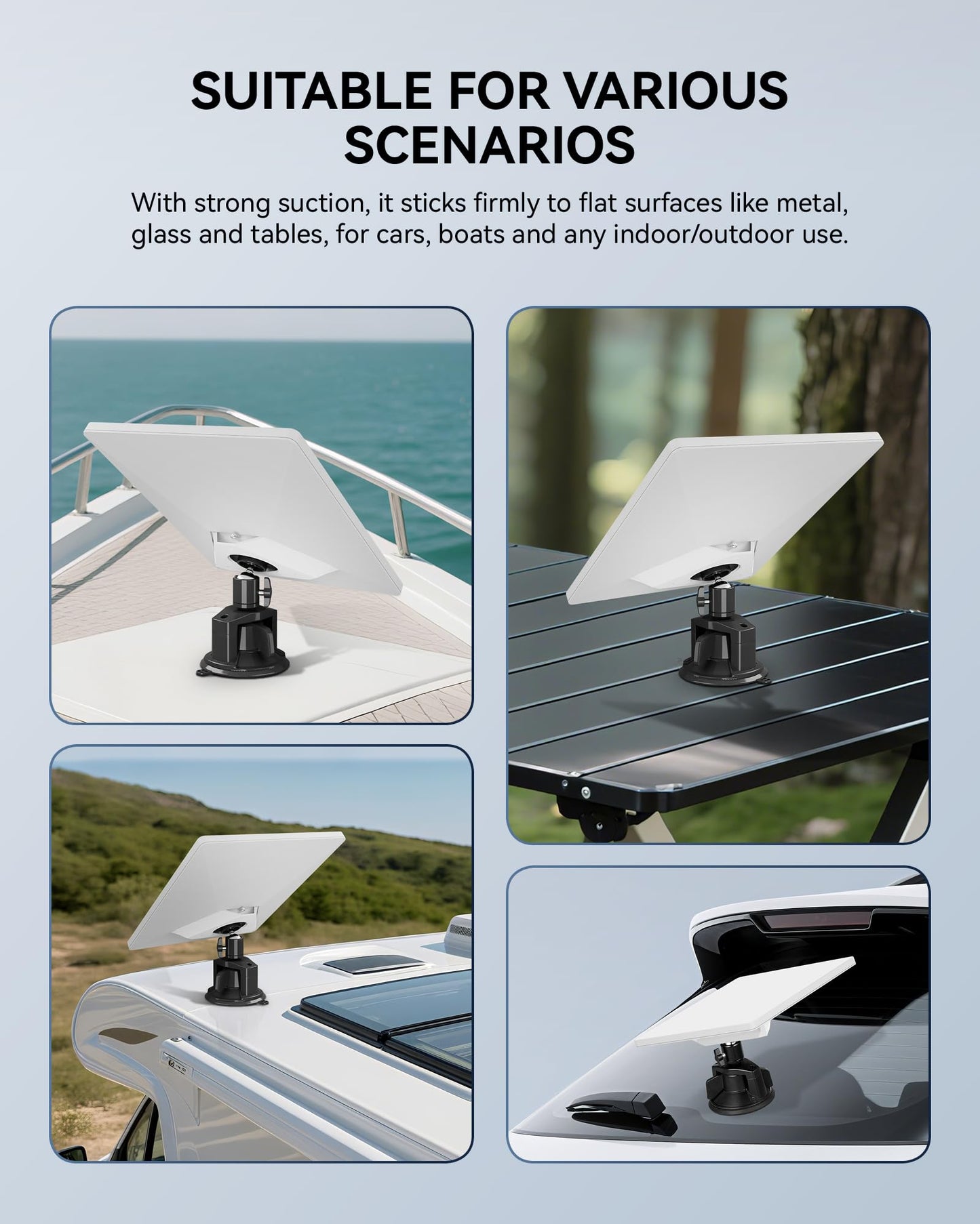 Starlink Mini Tripod Mount Kits, WindPro Wind-Resistant Design, Adjustable Height and Angle Tripod Mounting Kit with Starlink Mini Satellite for Camping and RV Travel