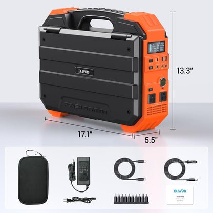 BLAVOR 1600W Solar Generator, 1024Wh Power Station with Built-In 40W Panel
