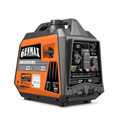 GENMAX Generator，EPA Compliant, Eco-Mode Feature, Ultra Lightweight for Backup Home Use & Camping