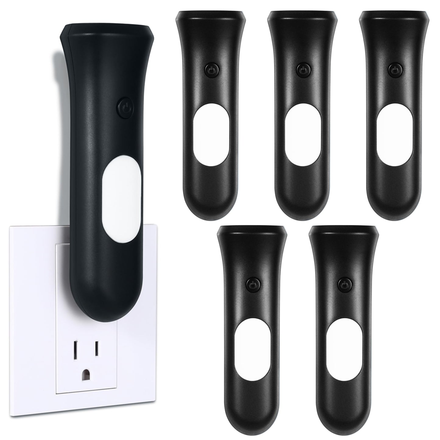 ROSSEX 4 in 1 Emergency Lights for Home Power Failure, 3 Pcs Rechargeable LED Flashlight Plug in Wall, Automatic Turn-On Power Outage Night Light Flashlight for Hurricane Preparedness Items