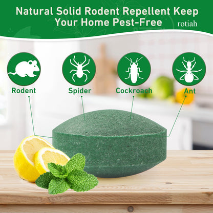 Pest Rodent Repellent,18 Pack Peppermint Oil Repellent for Mouse Rats Spider Roach Ant Squirrel Pest Control Indoor & Outdoor, Natural Mice Deterrent Replace Trap Poisoning Family & Pet Safe Green