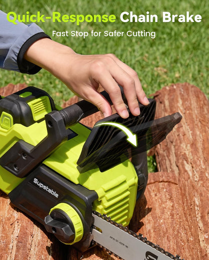 Mini Chainsaw Cordless, 8 Inch & 6 Inch Electric Chainsaw Battery Powered, 1000W Brushless Handheld Power Chain Saw with 2 Batteries, Small Tree Saw for Branch Trimming Wood Cutting