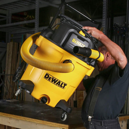 DEWALT DXV05P 5-Gallon Wet/Dry Vac, 4 Peak HP, 1-7/8-Inch Hose, Yellow