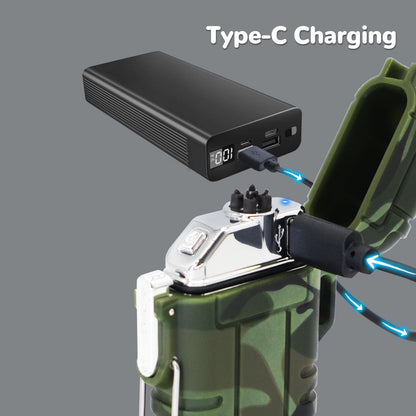 Laffizz Waterproof Outdoor Lighter, Dual Arc or Butane Torch