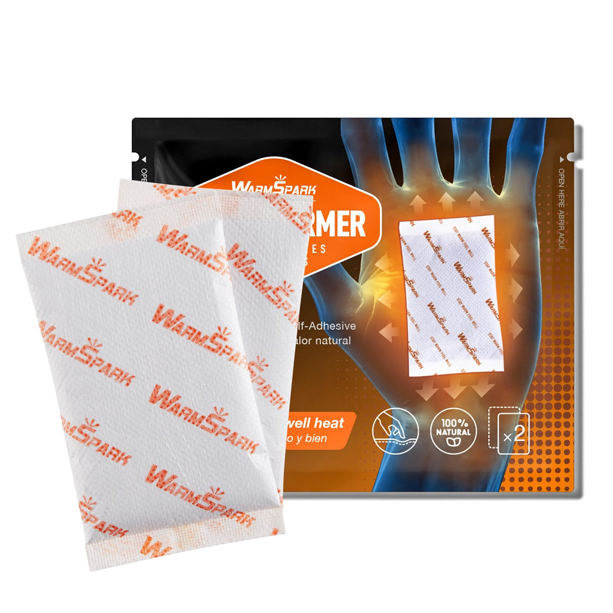 WarmSpark Air-Activated Disposable Hand Warmers, 10 or 40 Pairs