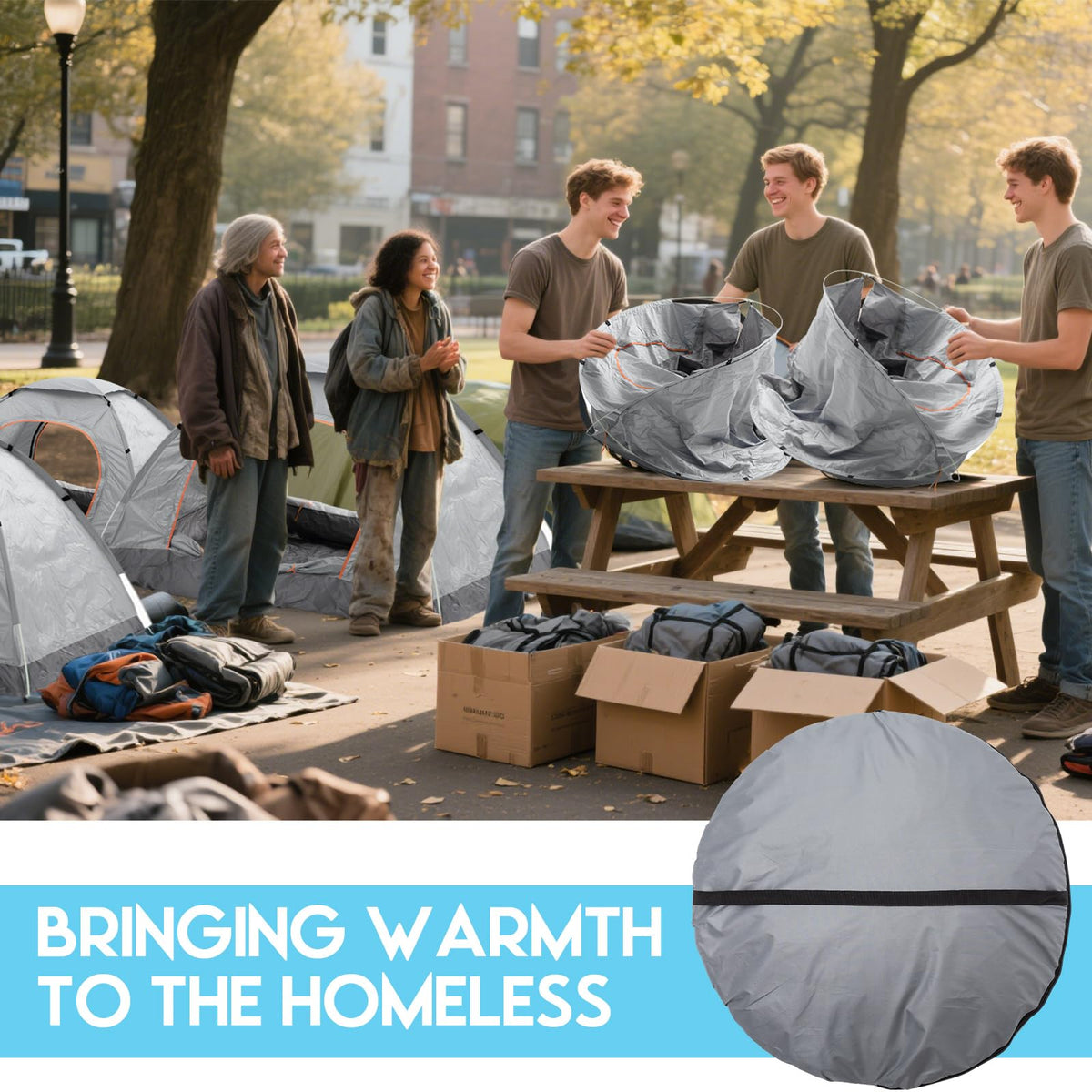 Bulk Pop-Up Camping Tents, 5, 10 or 15 Pack