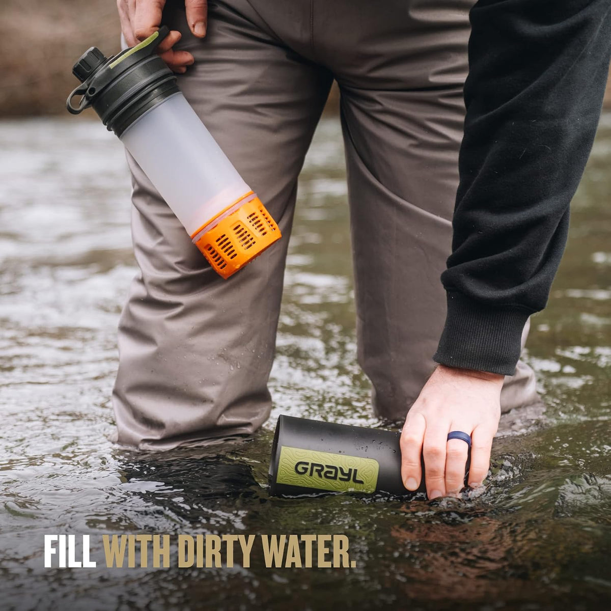 GRAYL GeoPress 24 oz Water Purifier Bottle
