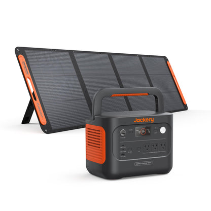 Jackery Explorer 1000 v2 Portable Power Station,1070Wh LiFePO4 Battery,1500W AC/100W USB-C Output, 1 Hr Fast Charge, Solar Generator for Camping,Emergency, RV, Off-Grid Living(Dune White)