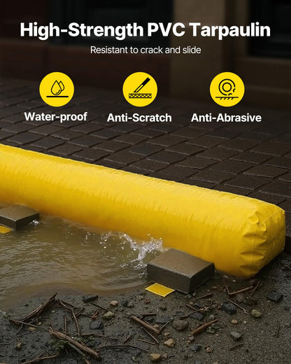 Flood Barriers, 4-Pack Sandbag Alternative, 4 ft × 6 in. Water Barriers