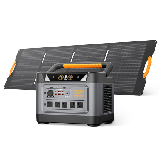 UDPOWER S1200 Solar Generator Kit, 1190Wh, 1200W, with 120W Panel