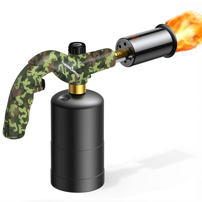 ThermoMaven Propane Torch Gun, One-Touch Max Fire Flame Thrower, Silver