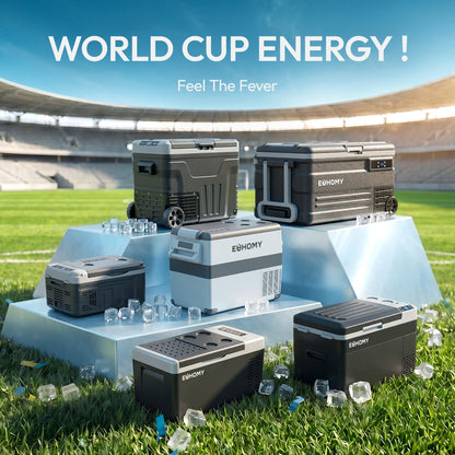 EUHOMY 12 Volt Refrigerator, 19QT(18L) Compressor Electric Cooler APP Control, Car Fridge -4℉~68℉, Portable Refrigerator 12/24V DC 100-240V AC, Portable Freezer for Camping, Travel, Boat