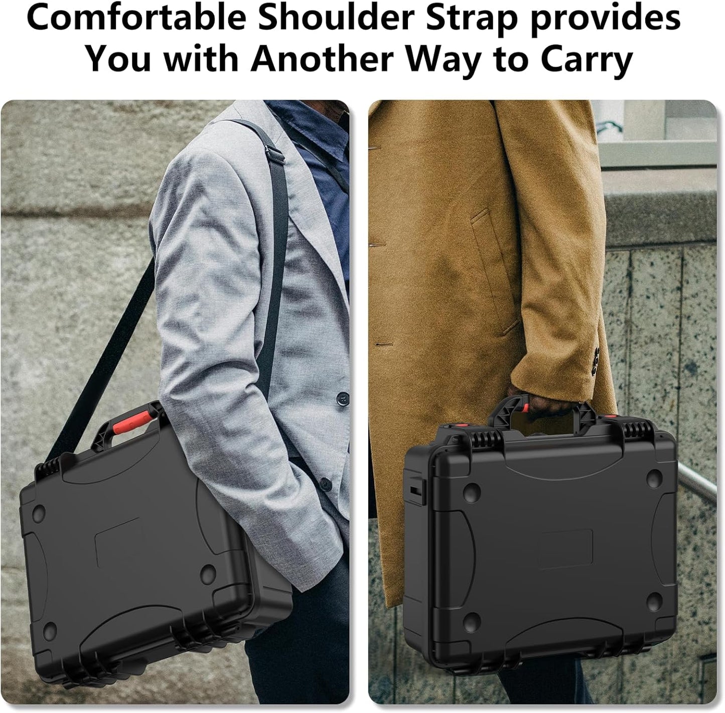 Starlink Mini Case, Waterproof Hard case Fits Star Link Mini Dish, Portable Shoulder Dual Carry Options with Precision Cut Foam For Starlink Accessories,Ideal for Travel and Camping