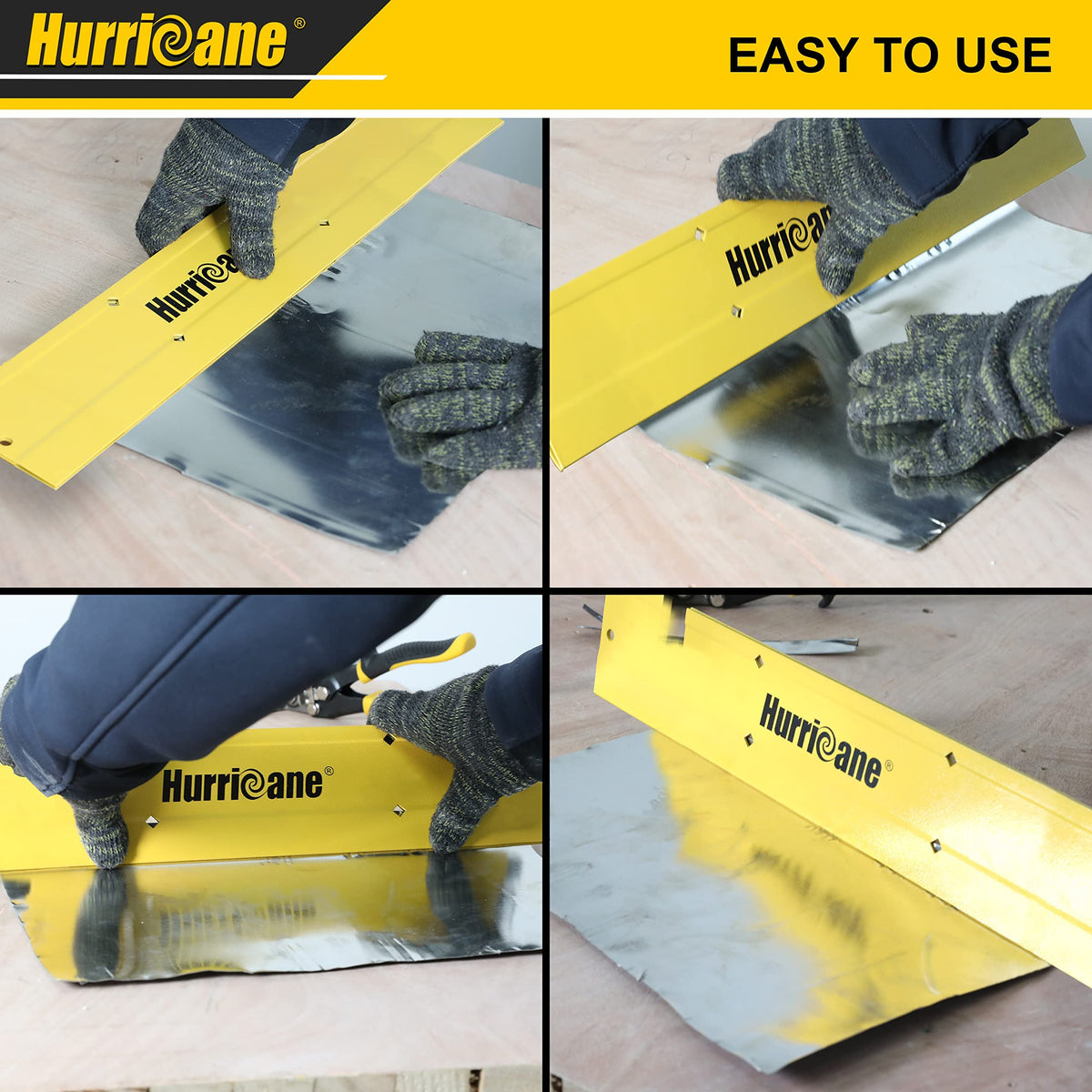 HURRICANE 18-Inch Sheet-Metal Folding Tool, HVAC Metal Seamer with 3/8- & 1-Inch Folds