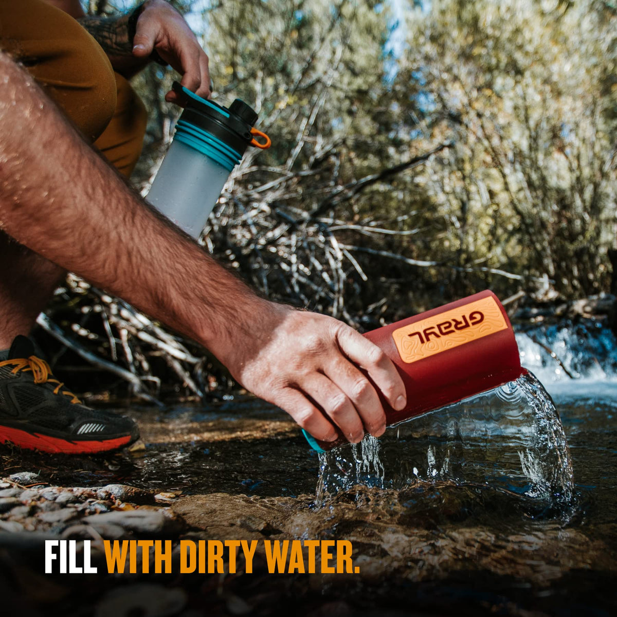 GRAYL GeoPress 24 oz Water Purifier Bottle
