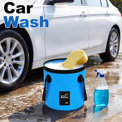 3 Gallon 4 Pack Collapsible Bucket, Foldable Water Bucket with Handles, Portable Camping Buckets for Fishing, Hiking, Cleaning, Outdoor & Travel Use (Multicolor)
