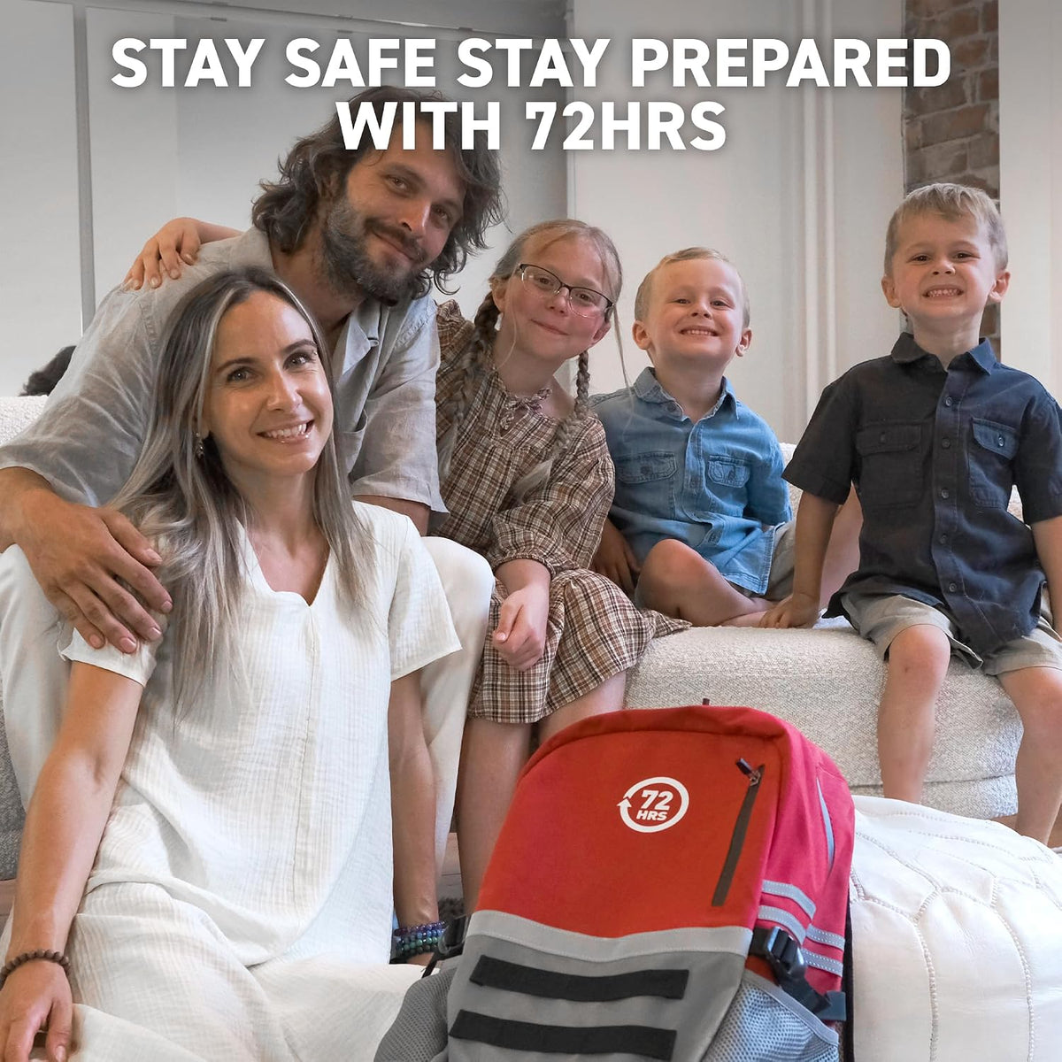 72 HRS Deluxe 72-Hour Emergency Survival Kit, Bag, First Aid, Water & Food