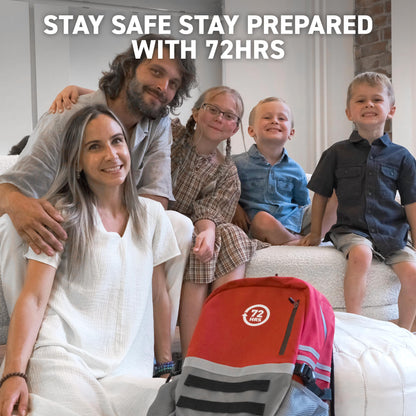 72 HRS Deluxe 72-Hour Emergency Survival Kit, Bag, First Aid, Water & Food