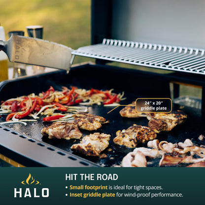 HALO Elite4B Outdoor Griddle, 4-Burner, 720 sq. in. Wind-Resistant Propane Cooking Surface