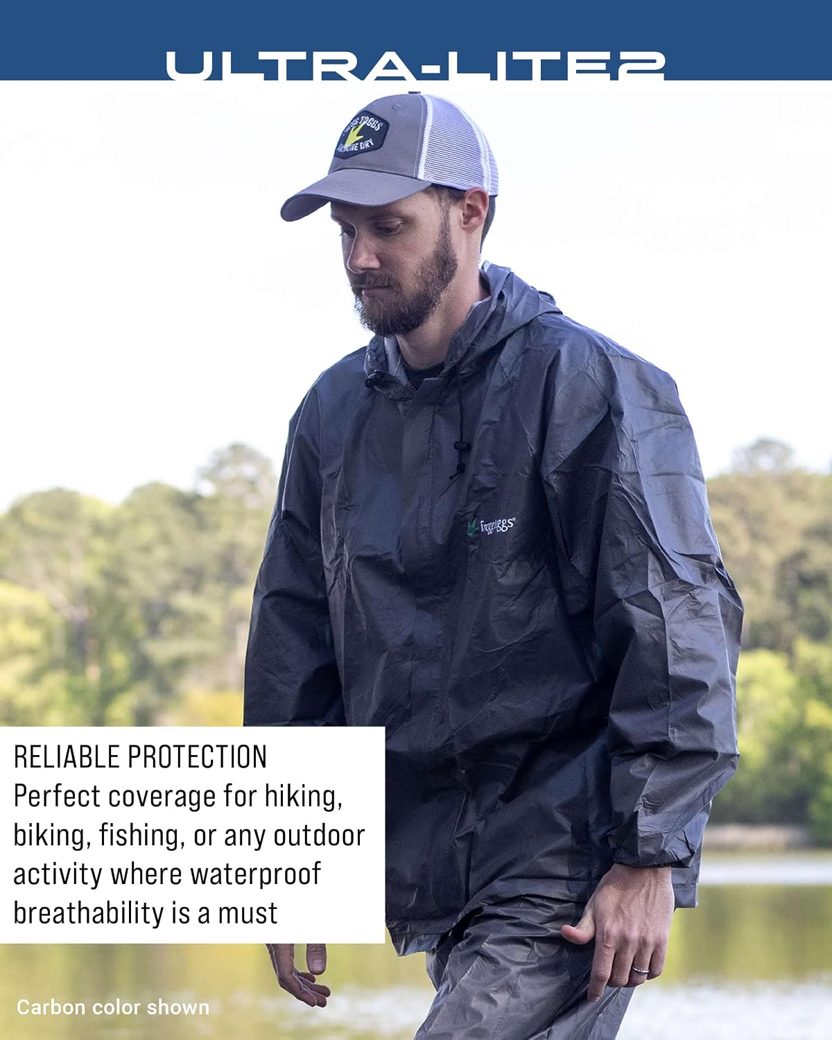 FROGG TOGGS Men’s Ultra-Lite2 Rain Suit, Waterproof Raincoat and Pant Set