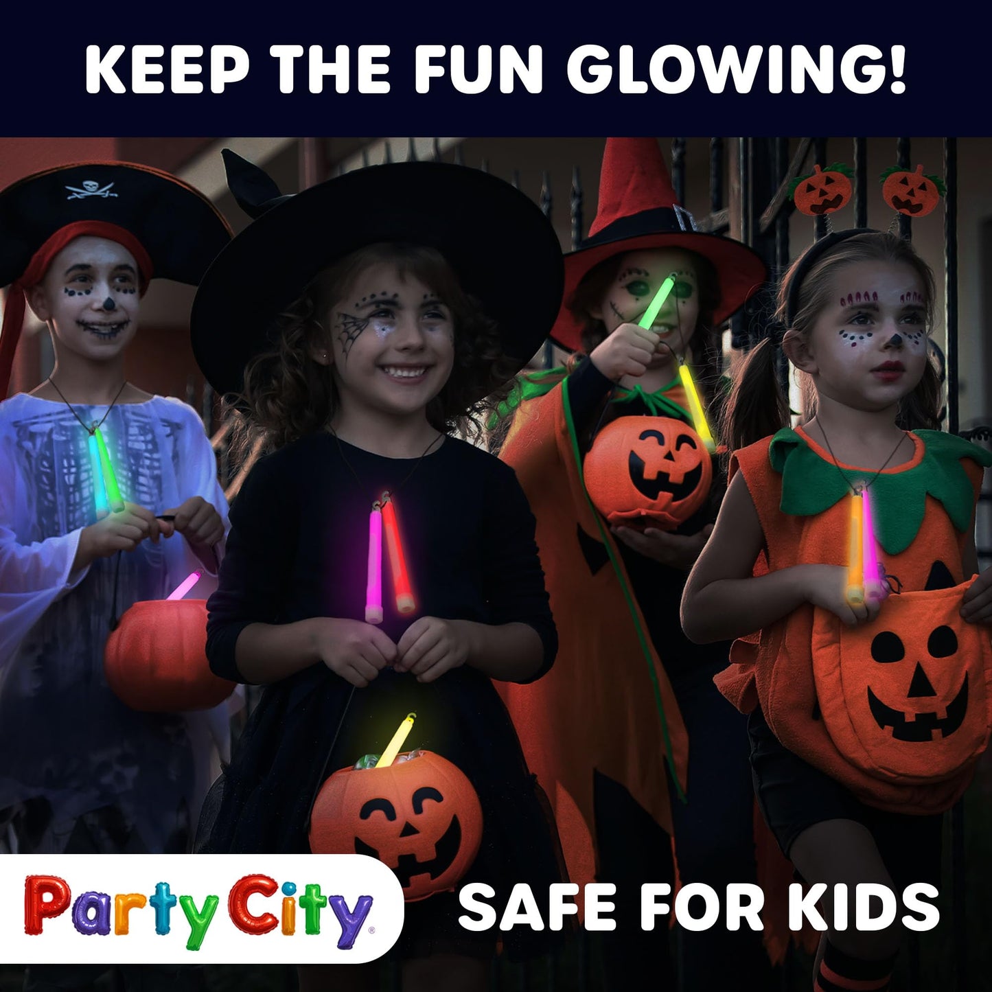 Party City Multicolor Glow Sticks Bulk Pack 6”- 12pk Glow in the Dark Sticks for Kids, Waterproof Camping Survival Ultra Bright Emergency Light Stick with String, Neon Glowsticks Party Supplies Favors