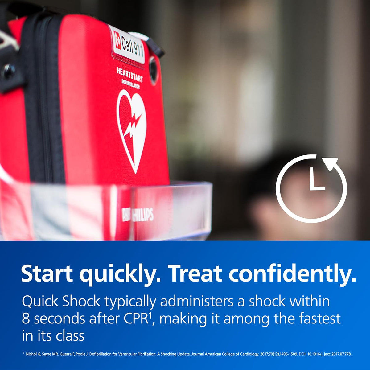 Philips HeartStart OnSite AED Defibrillator, Slim Carry Case M5066A-C02