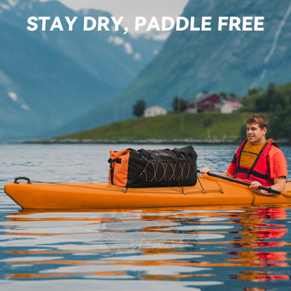 HEETA Waterproof Duffel Bag Motorcycle Dry Bag Backpack, 60L/80L Extra Large Rolltop Travel Duffle Bags with Straps & Handles for Kayaking Rafting Boating Canoeing Camping Gym Beach Cruise Ship