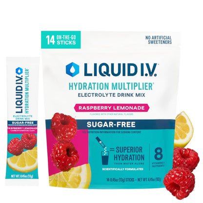 Liquid I.V. Sugar Free Electrolytes, Strawberry Watermelon, 14 Count