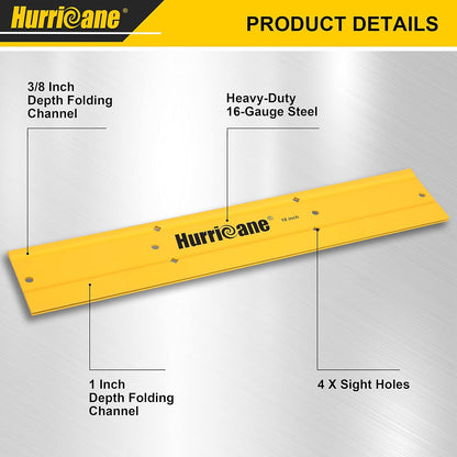 HURRICANE 18-Inch Sheet-Metal Folding Tool, HVAC Metal Seamer with 3/8- & 1-Inch Folds