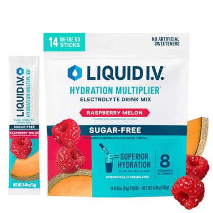Liquid I.V. Sugar Free Electrolytes, Strawberry Watermelon, 14 Count