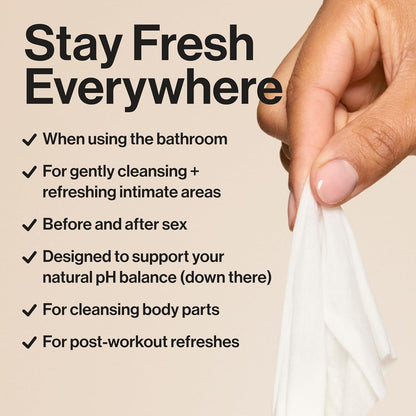 The Honest Company Hypoallergenic Flushable Wipes for Sensitive Skin, Gilded Wings, 42 Count
