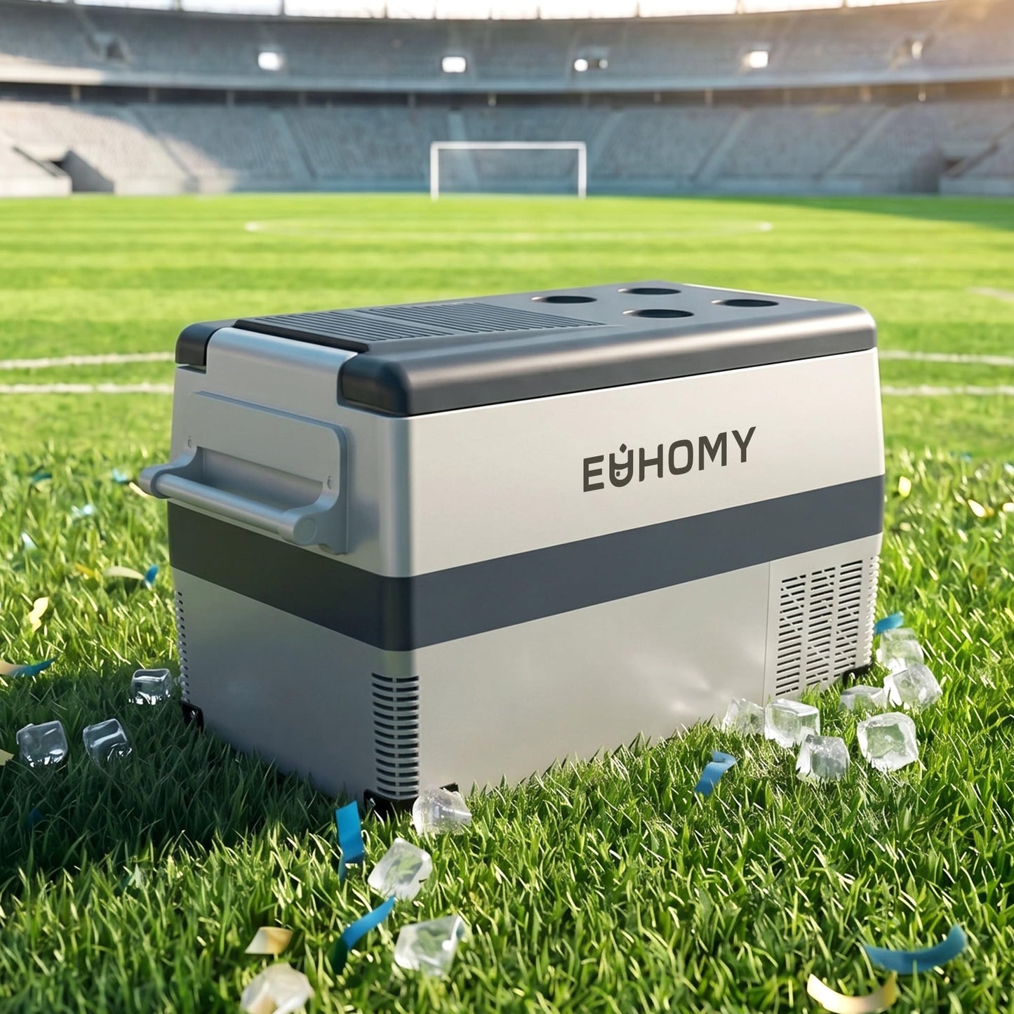 EUHOMY 12 Volt Refrigerator, 19QT(18L) Compressor Electric Cooler APP Control, Car Fridge -4℉~68℉, Portable Refrigerator 12/24V DC 100-240V AC, Portable Freezer for Camping, Travel, Boat