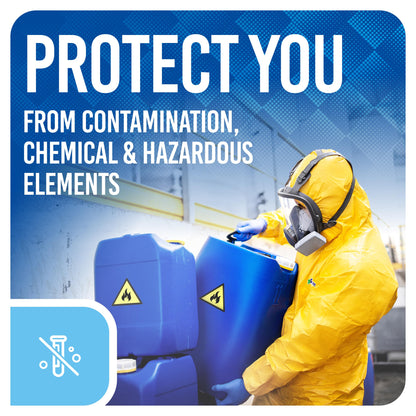 Medtecs Disposable Coverall Suits, Medical Protective PPE, 6 Sizes