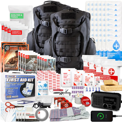 72 HRS Deluxe 72-Hour Emergency Survival Kit, Bag, First Aid, Water & Food