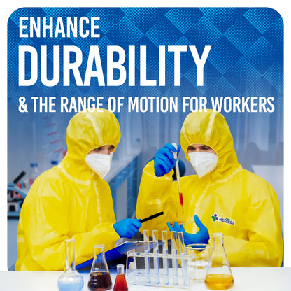 Medtecs Disposable Coverall Suits, Medical Protective PPE, 6 Sizes