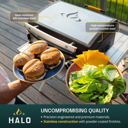 HALO Elite4B Outdoor Griddle, 4-Burner, 720 sq. in. Wind-Resistant Propane Cooking Surface