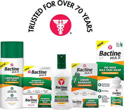 Bactine MAX Liquid Bandage with 4% Lidocaine, 0.30 fl oz