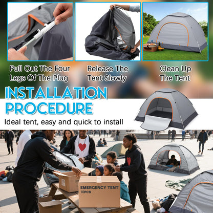 Bulk Pop-Up Camping Tents, 5, 10 or 15 Pack