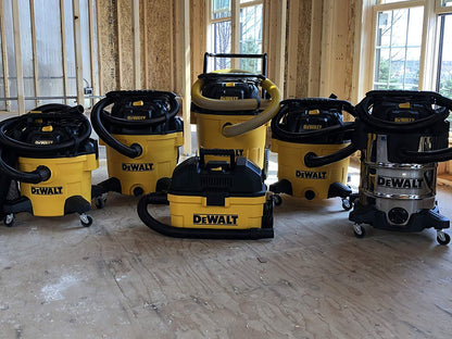 DEWALT DXV05P 5-Gallon Wet/Dry Vac, 4 Peak HP, 1-7/8-Inch Hose, Yellow
