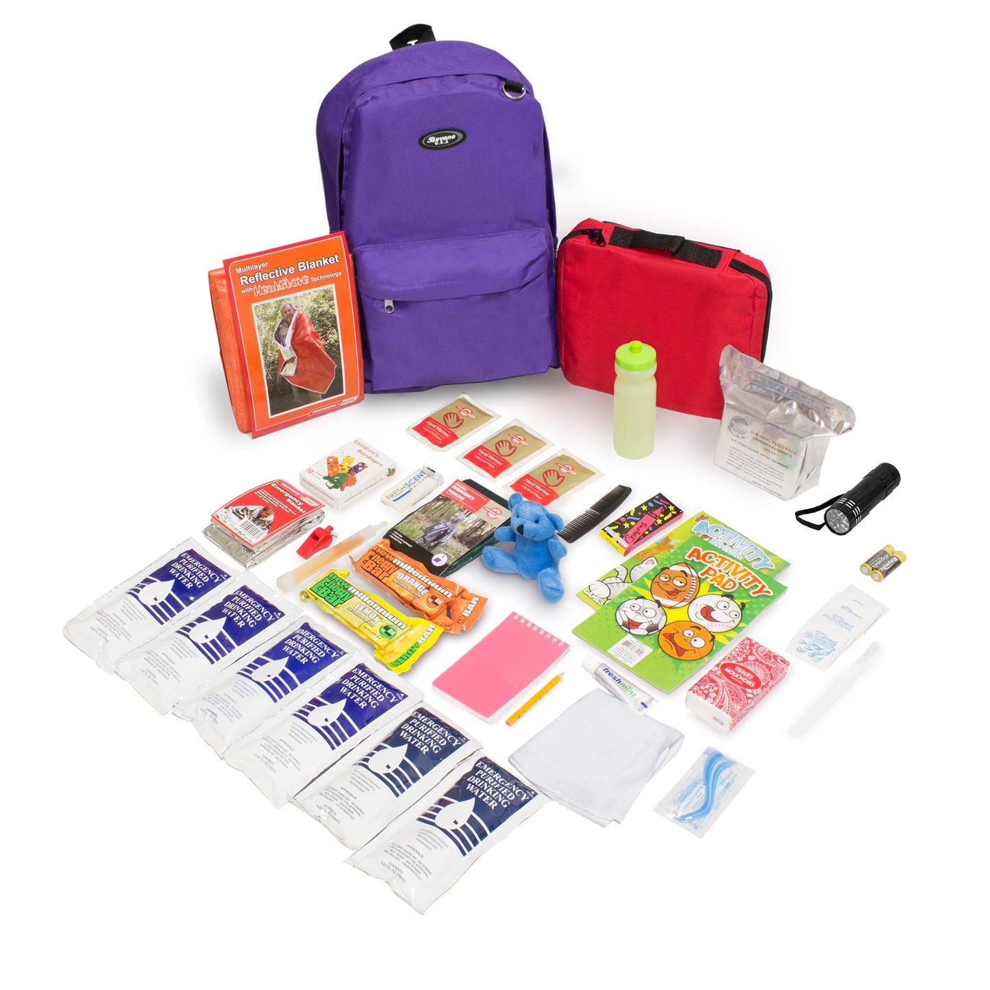 Emergency Zone - Keep-Me-Safe Children's Deluxe 72-Hr Emergency Survival Kit