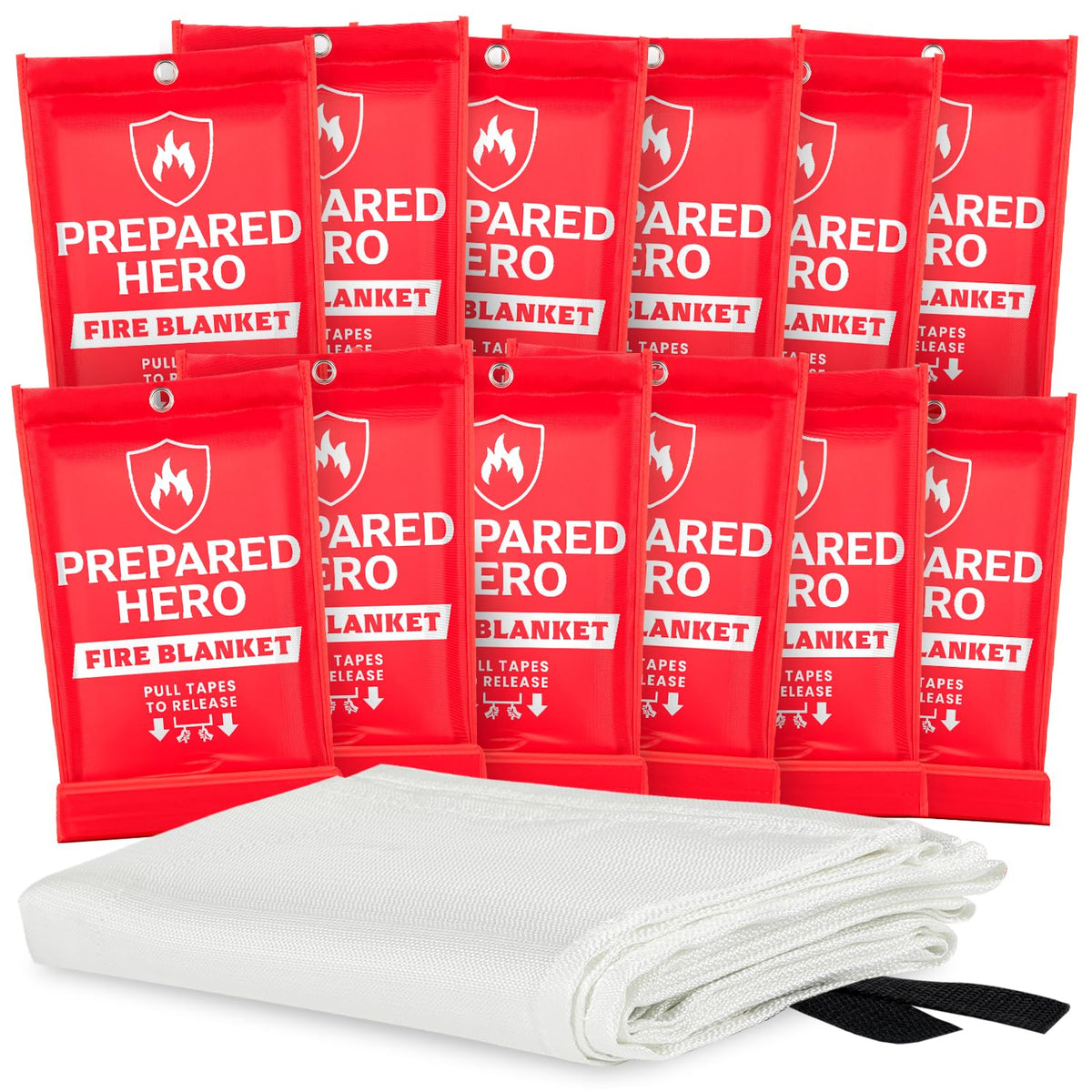 Prepared Hero Emergency Fire Blanket, Kitchen & Home, 39 x 39 in, 2 Pack