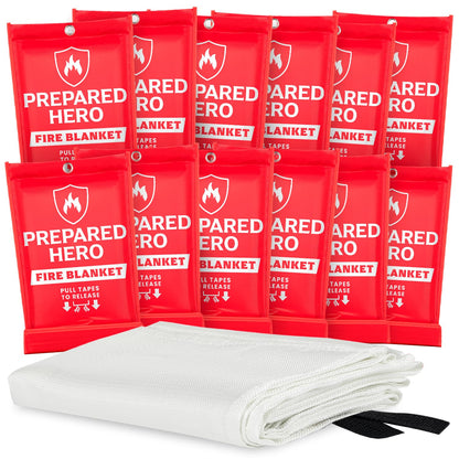 Prepared Hero Emergency Fire Blanket, Kitchen & Home, 39 x 39 in, 2 Pack