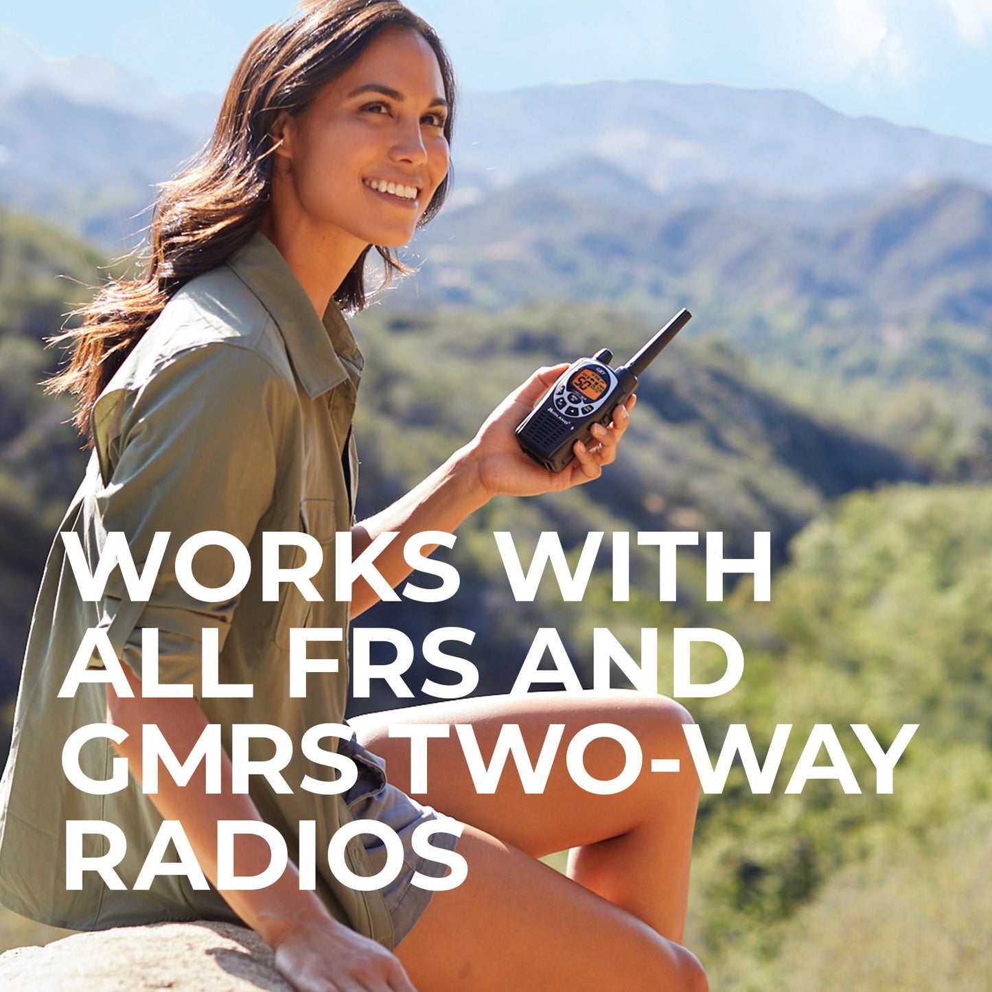 Midland GXT1000X3VP4 GMRS Two-Way Radio (50-Channel, Long Range, 142 Privacy Codes, SOS, NOAA, Rechargeable Nickle Battery, Black/Silver, 3-Pack)