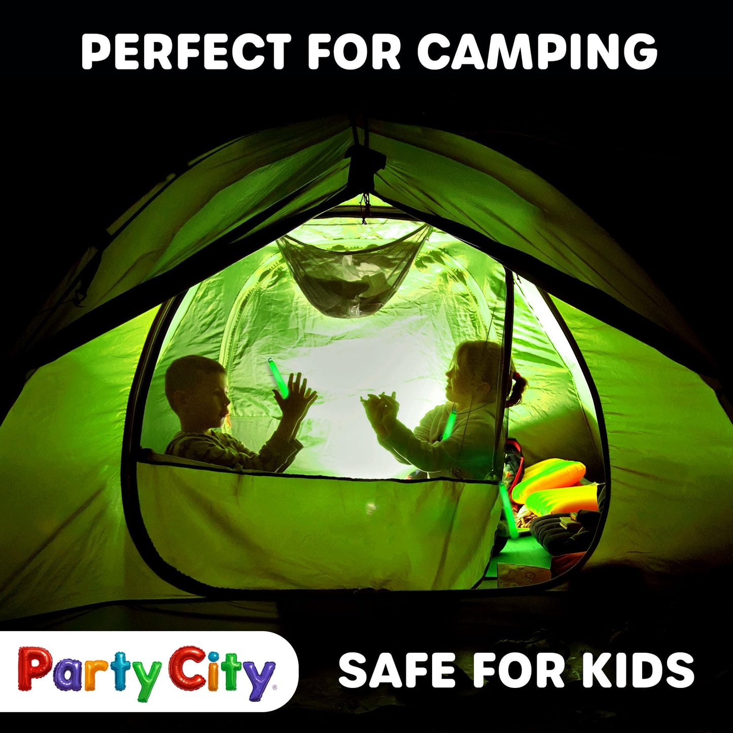 Party City Multicolor Glow Sticks Bulk Pack 6”- 12pk Glow in the Dark Sticks for Kids, Waterproof Camping Survival Ultra Bright Emergency Light Stick with String, Neon Glowsticks Party Supplies Favors