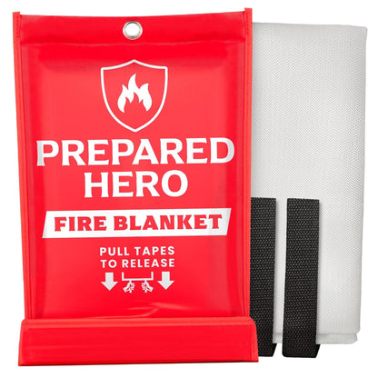 Prepared Hero Emergency Fire Blanket, Kitchen & Home, 39 x 39 in, 2 Pack