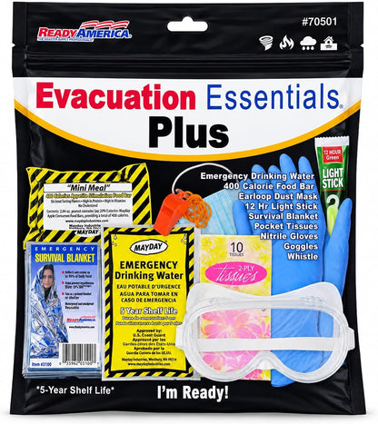 QuakeHold! 70501 1-Person Disaster Evacuation Essentials Plus Kit