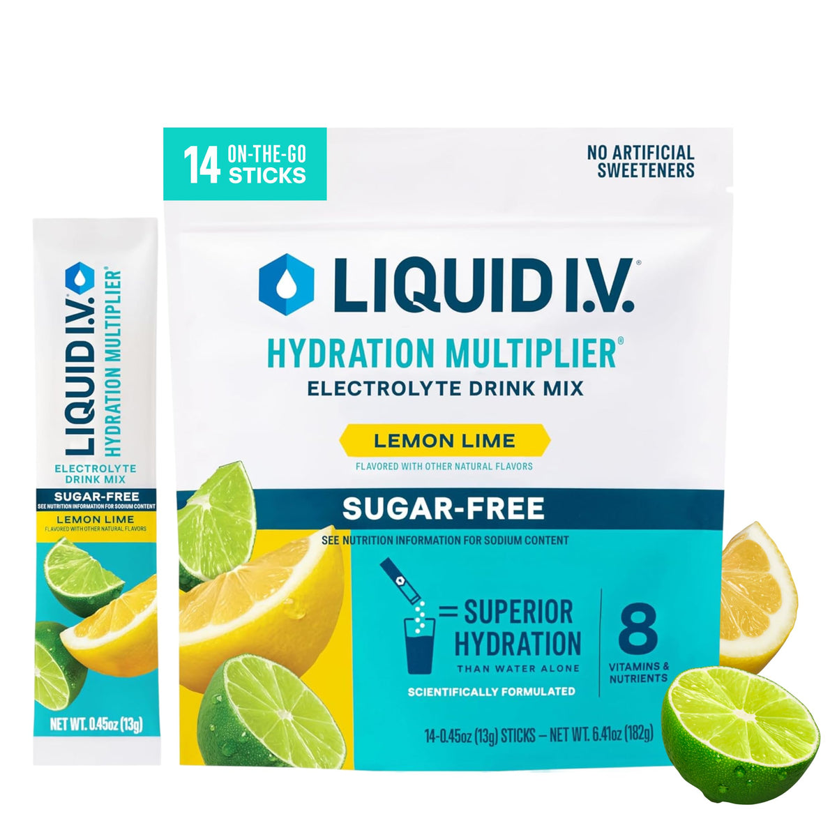 Liquid I.V. Sugar Free Electrolytes, Strawberry Watermelon, 14 Count